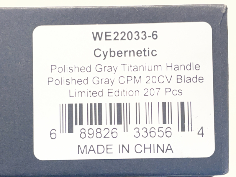 WEKNIFE Cybernetic Top Flipper Knife Titanium Handle – obrázek 6