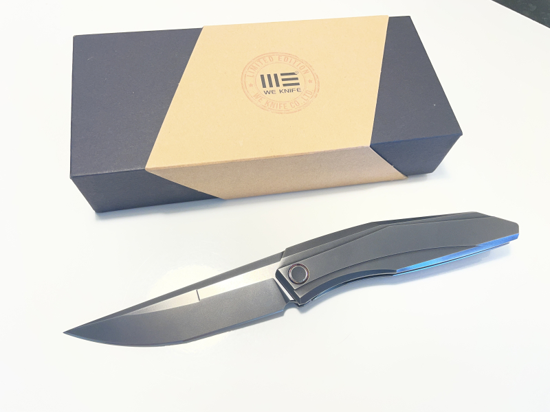 WEKNIFE Cybernetic Top Flipper Knife Titanium Handle – obrázek 5
