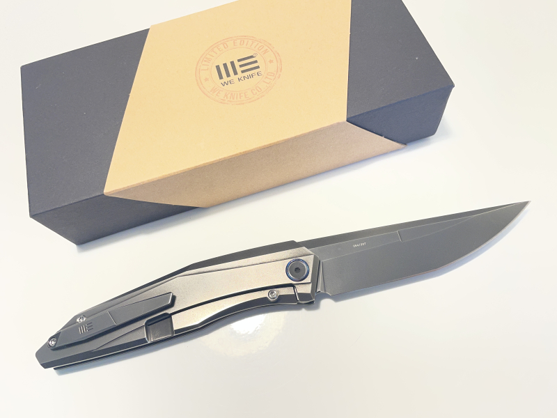 WEKNIFE Cybernetic Top Flipper Knife Titanium Handle – obrázek 4