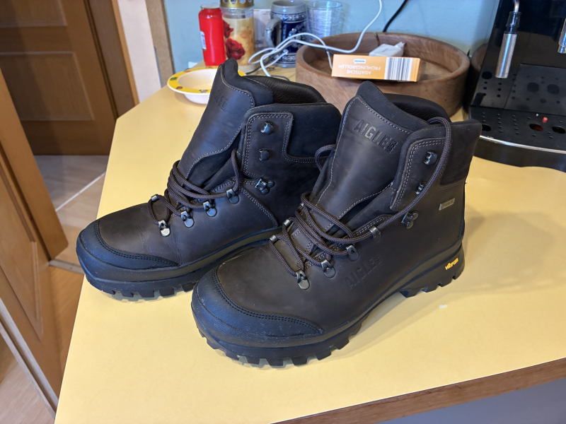 Aigle Herren Trekking Jagd Stiefel MUNTAGNA GTX, dunkelbraun, Größe 44 NEU no Lowa Hanwag Meindl – Bild 1