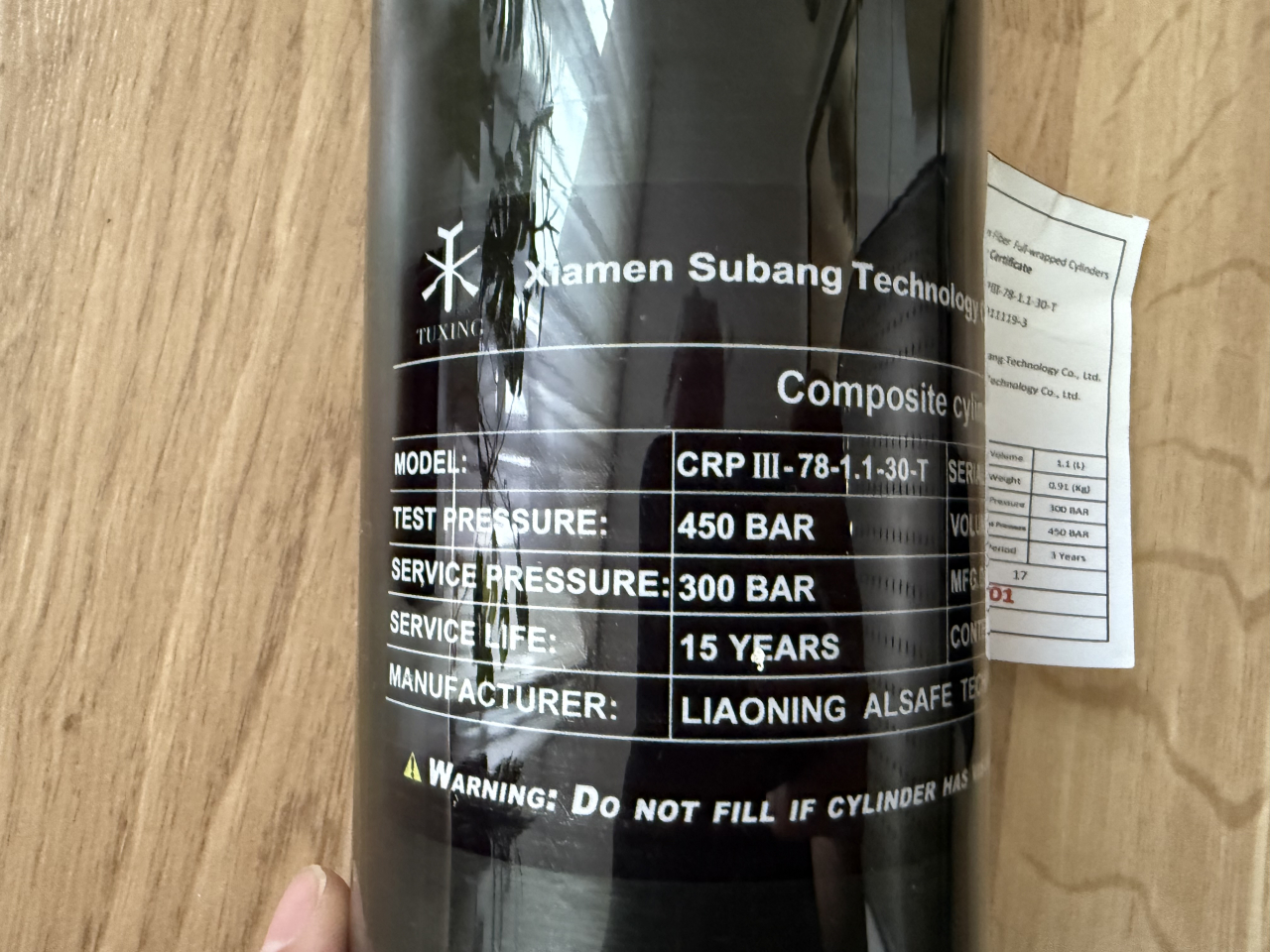 Carbon Bottle 1,1L inkl. Edgun peazy Tank Trigger, AEA, Fx Dreamline – Bild 4