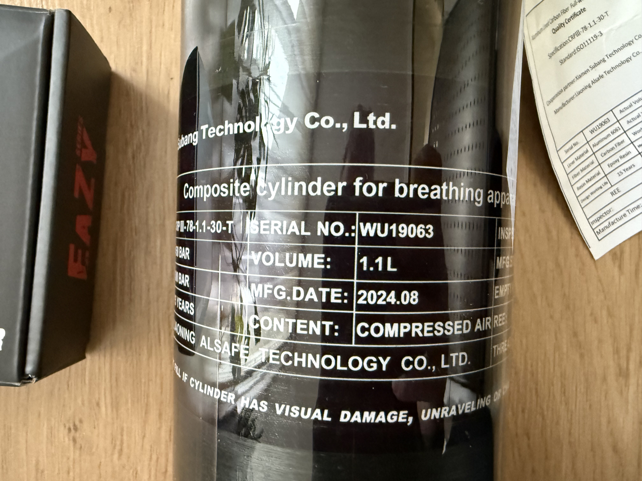 Carbon Bottle 1,1L inkl. Edgun peazy Tank Trigger, AEA, Fx Dreamline – Bild 6