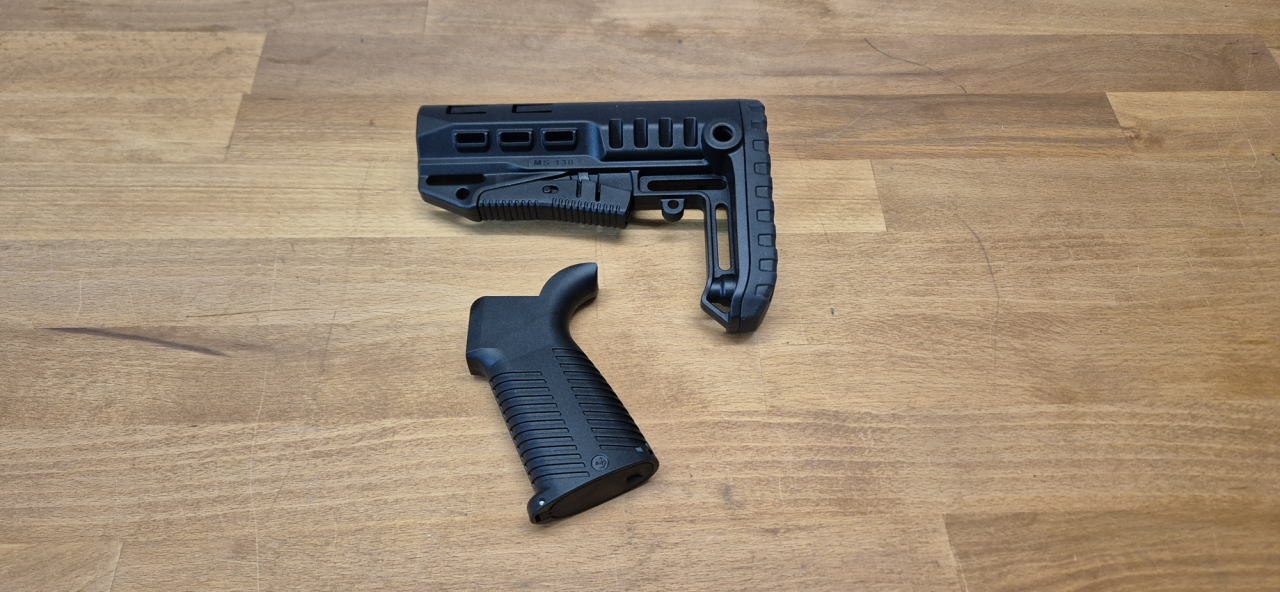 B&T (Brügger & Thomet) Set: Verstellbarer Schubschaft & Ergonomischer Pistolengriff – Bild 2