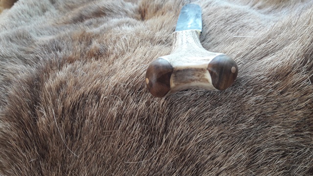 Handgeschmiedetes Mountainman-stil Messer – Bild 3