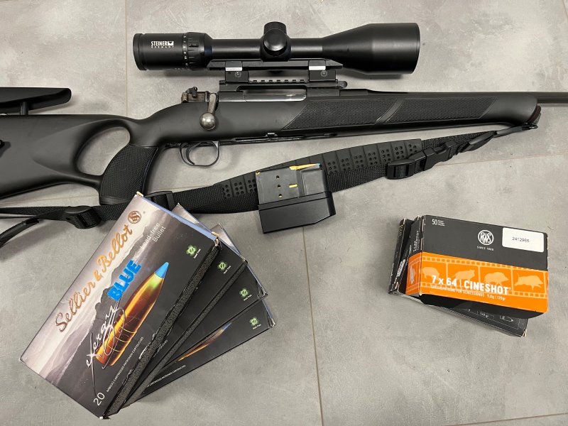 Heym 98 System Mauser Lochschaft, Magazin, Mündungsgewinde, Picatinny – Bild 1