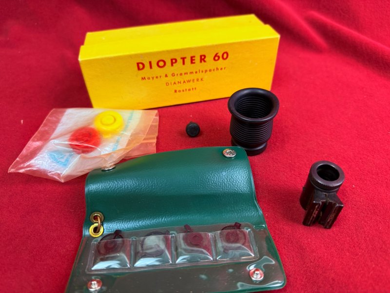 Diopter 60 passend für Diana 60, Zubehör Schachtel, Korneinätze us.w. – Bild 1