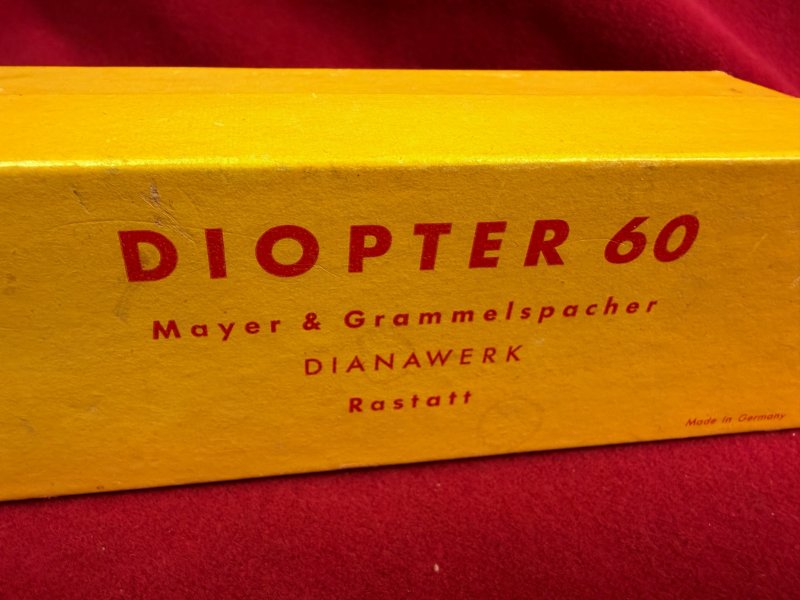 Diopter 60 passend für Diana 60, Zubehör Schachtel, Korneinätze us.w. – Bild 4