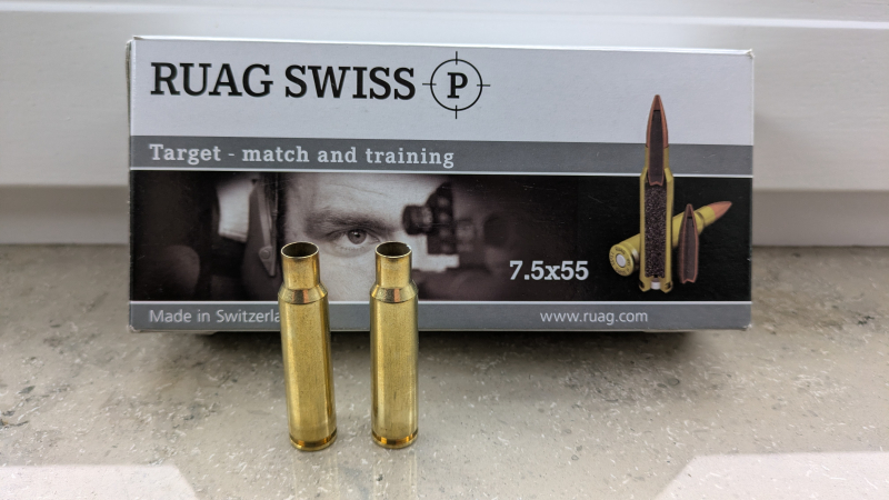 100 Patronenhülsen 7,5X55 SWISS – Bild 1