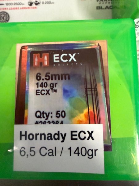 80x Hornady ECX 140gr - Cal 6,5 - 264 – Bild 1