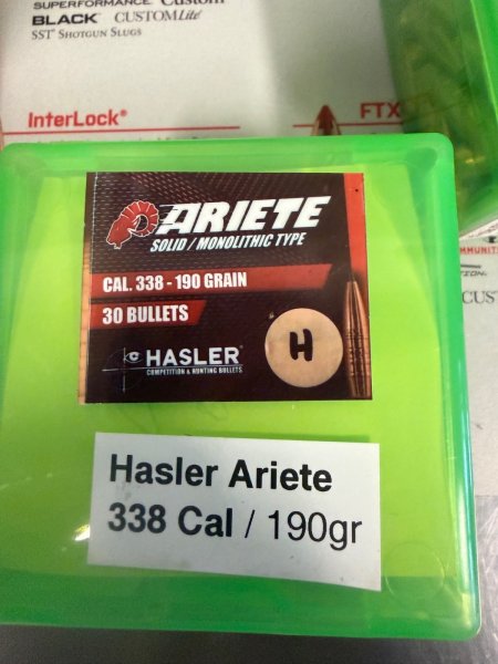 38x Hasler Ariete 190gr - Cal .338 - 8,5mm – Bild 1