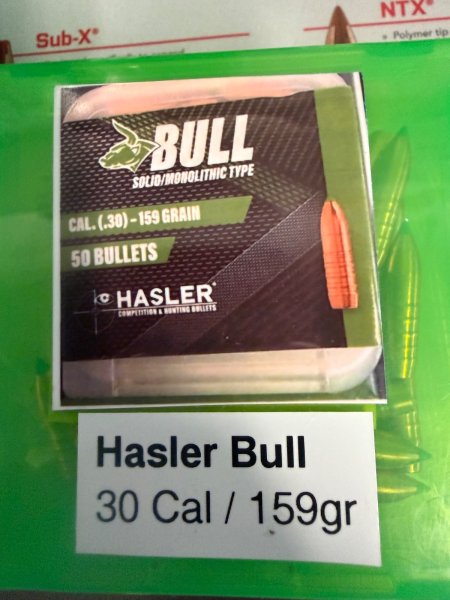 110x Hasler Bull 159gr - Cal .30 – Bild 1