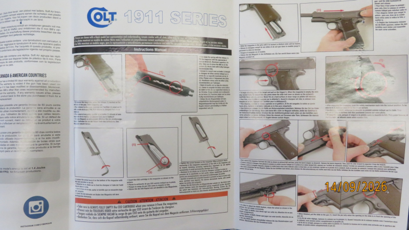 Colt 1911 6mm BB Vollmetall – Bild 3