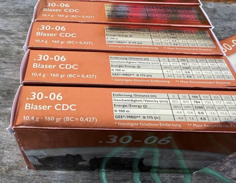 Munition Blaser CDC .30-06 7 Schachteln 126 Schuss – Bild 4
