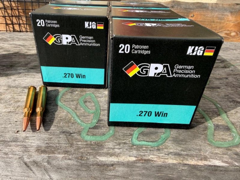 Munition Sax Kalibr .270 Win GPA 5 Schachteln mit 102 Schuss GEE 207 m – Bild 2