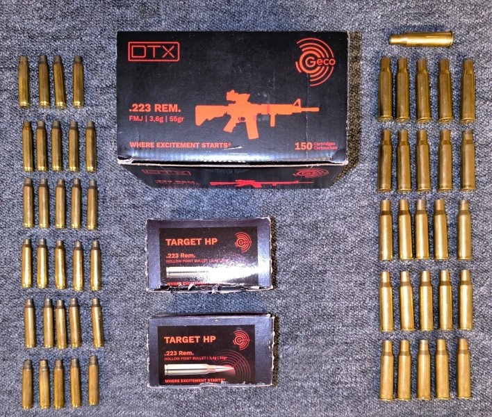 Hülsen Patronen Wiederlader .223 Rem. 7,62x54R Geco S&B – Bild 1