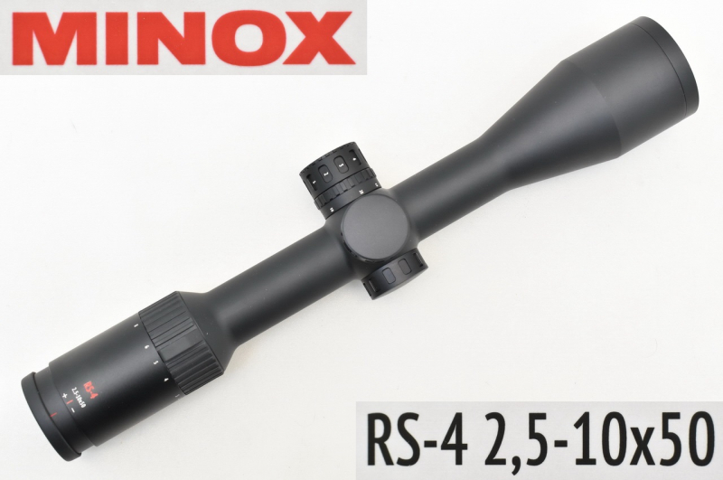 MINOX RS-4 Zielfernrohr 2,5-10x50 mit Leuchtabs. 4 LP und 30mm Mittelrohr ! NEUWARE ! – Bild 1