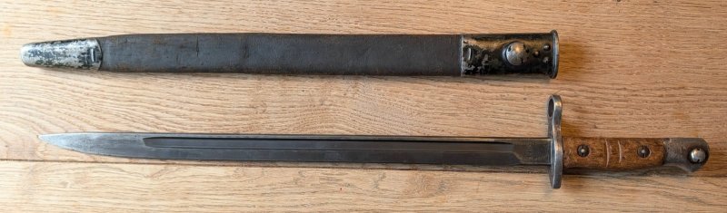 US M1917 / P13 Bajonett Enfield Remington 9/17 mit Scheide brit. Abnahme U.S. – Bild 1