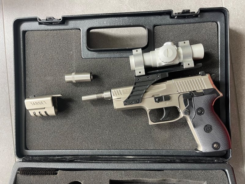 RWS C225 Sonderversion mit längerem Lauf und Schalldämpfer Adapter sowie Rotpunkt – Bild 2