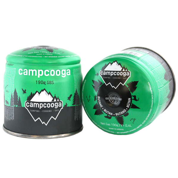Butangas Stechkartusche / Gaskartusche 190g f. Campingkocher / Gaskocher / Brenner / Abflammer – Bild 1
