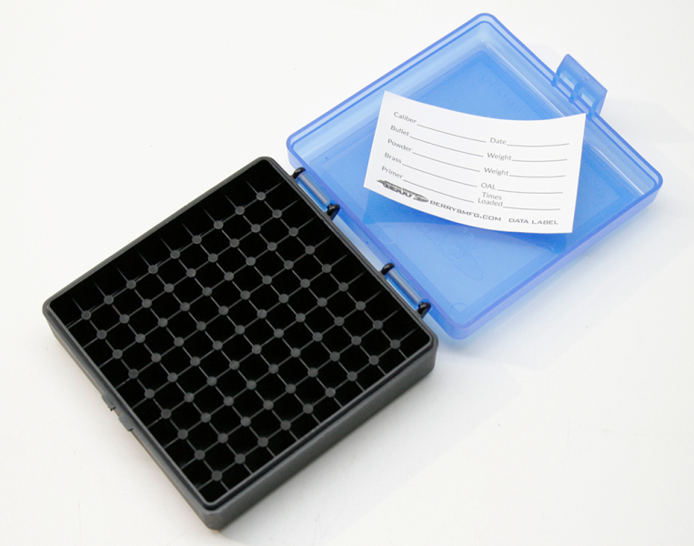 BERRYS 100er Muntionsbox Patronenbox .22 l.r. lfb .25 ACP Kleinkaliberbox MIT SCHARNIER stapelbar! – Bild 1