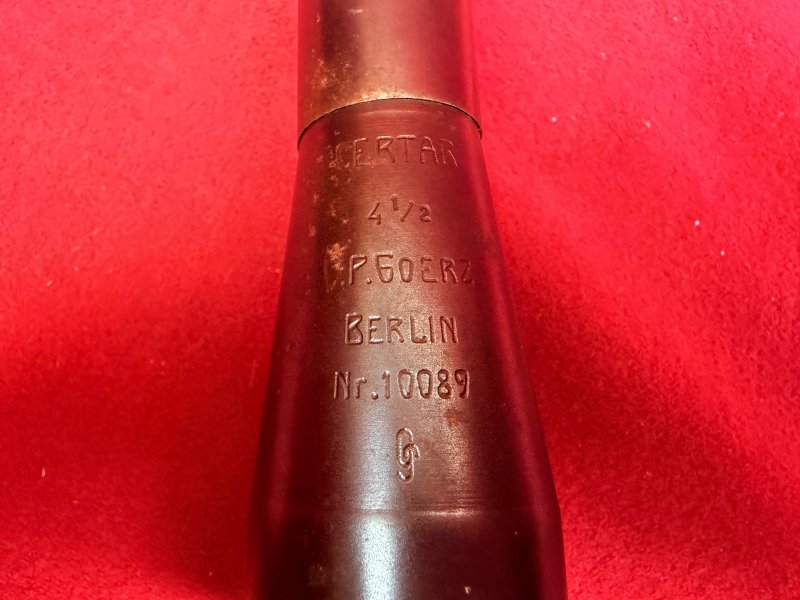 Certar 4 ½ Zielfernrohr der Optischen Anstalt C.P. Goerz Berlin. WK I, ca. 1900-1918 – Bild 3