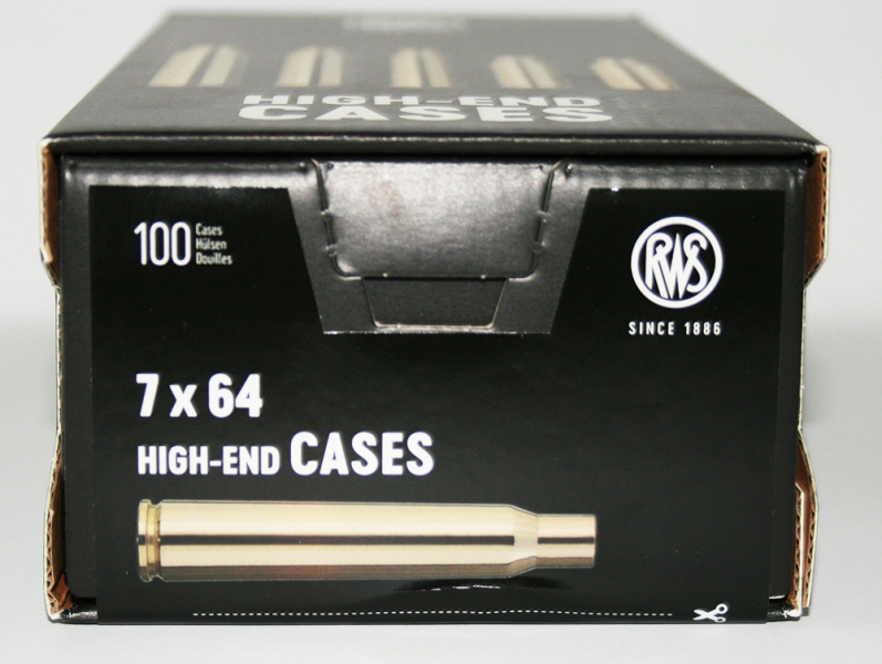 100 Stück NEUE RWS Hülsen 7x64 RUAG HighEndCases Wiederladehülsen> NEUE 100er Packung! #2412375 – Bild 1