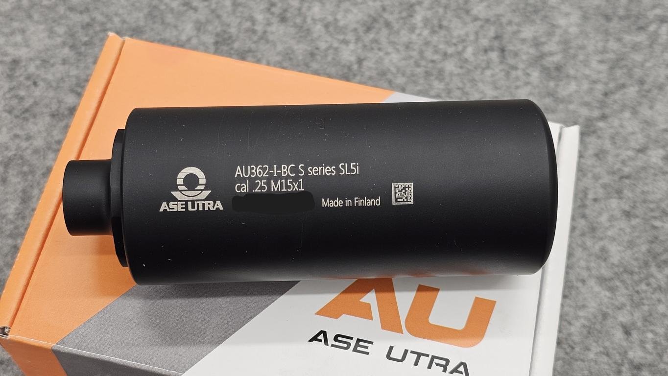 Ase Utra SL5i Schalldämpfer Kal. .25 M15x1 Gewinde – Bild 1