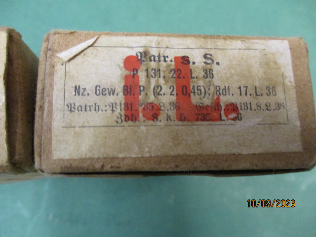 Munition 8x57 IS , Wehrmacht , keine 9 Para – Bild 3