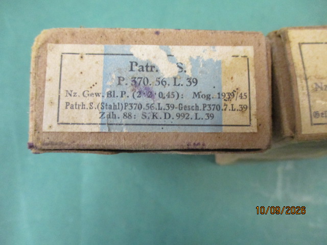 Munition 8x57 IS , Wehrmacht , keine 9 Para – Bild 1