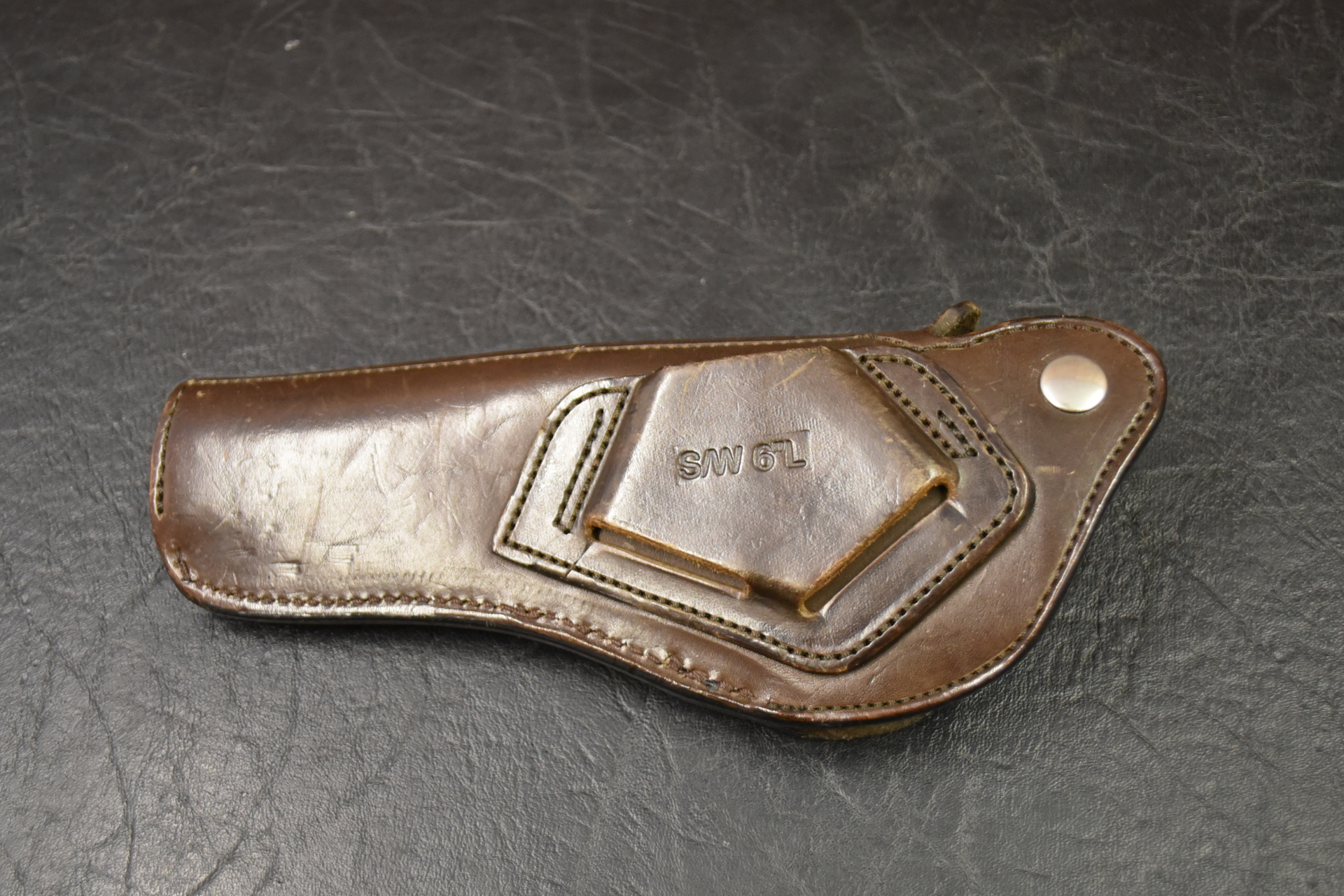 Lederholster für Smith & Wesson Revolver 686 6 Zoll Kal. .357Mag – Bild 3
