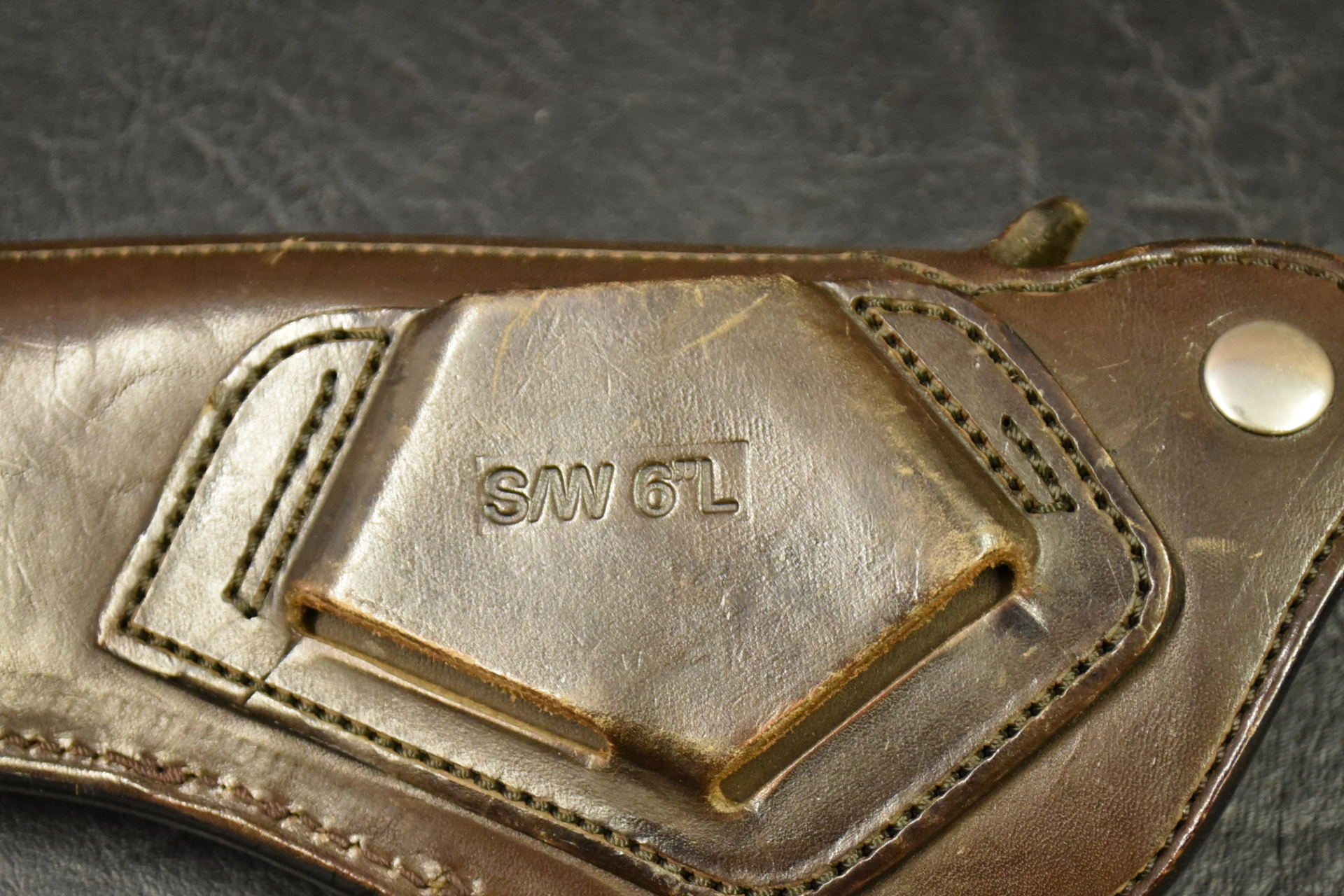 Lederholster für Smith & Wesson Revolver 686 6 Zoll Kal. .357Mag – Bild 4