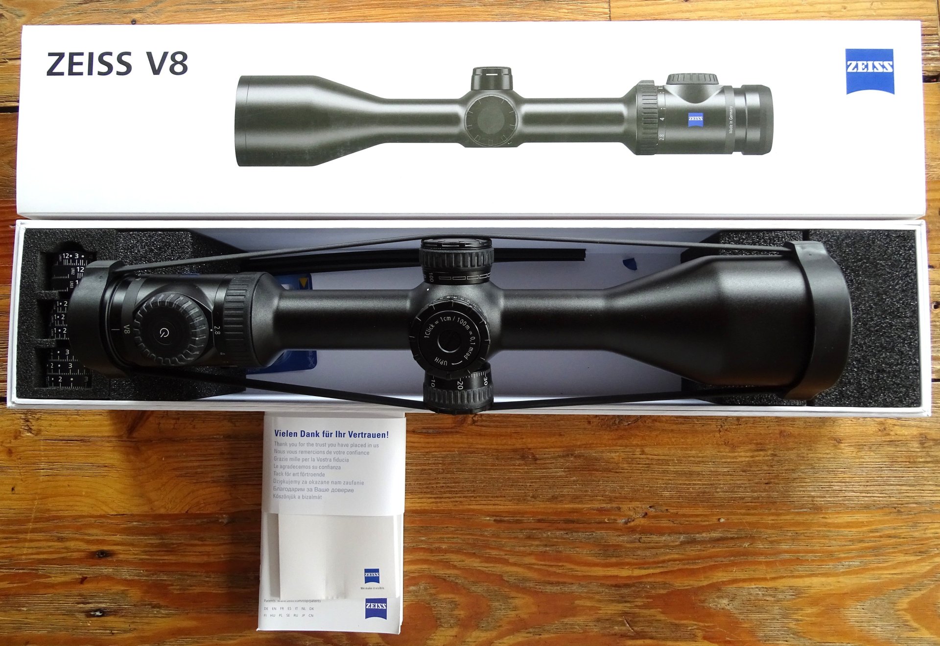 ZEISS Zielfernrohr V8 2,8-20x56 mit Schiene Absehen 43 ASV H+S NEU und Sofort lieferbar – Bild 1