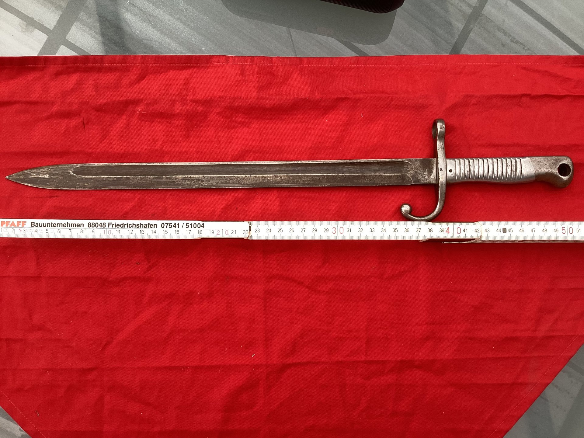 Altes Bajonett, Weyersberg u. Kirschbaum Solingen, Ersatzteilspender – Bild 1
