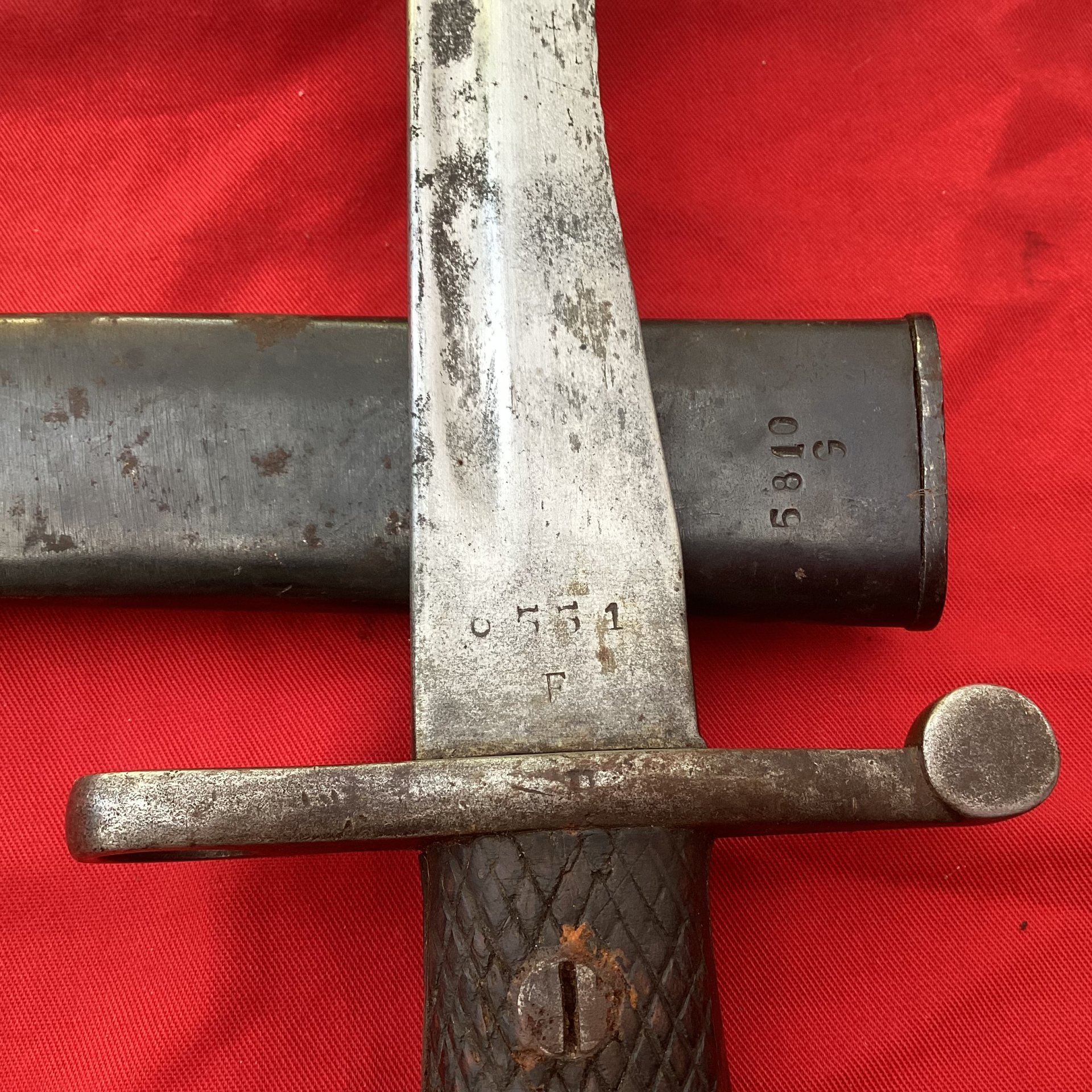 Altes spanisches Machetenbajonett, reinigungsbedürftig – Bild 4