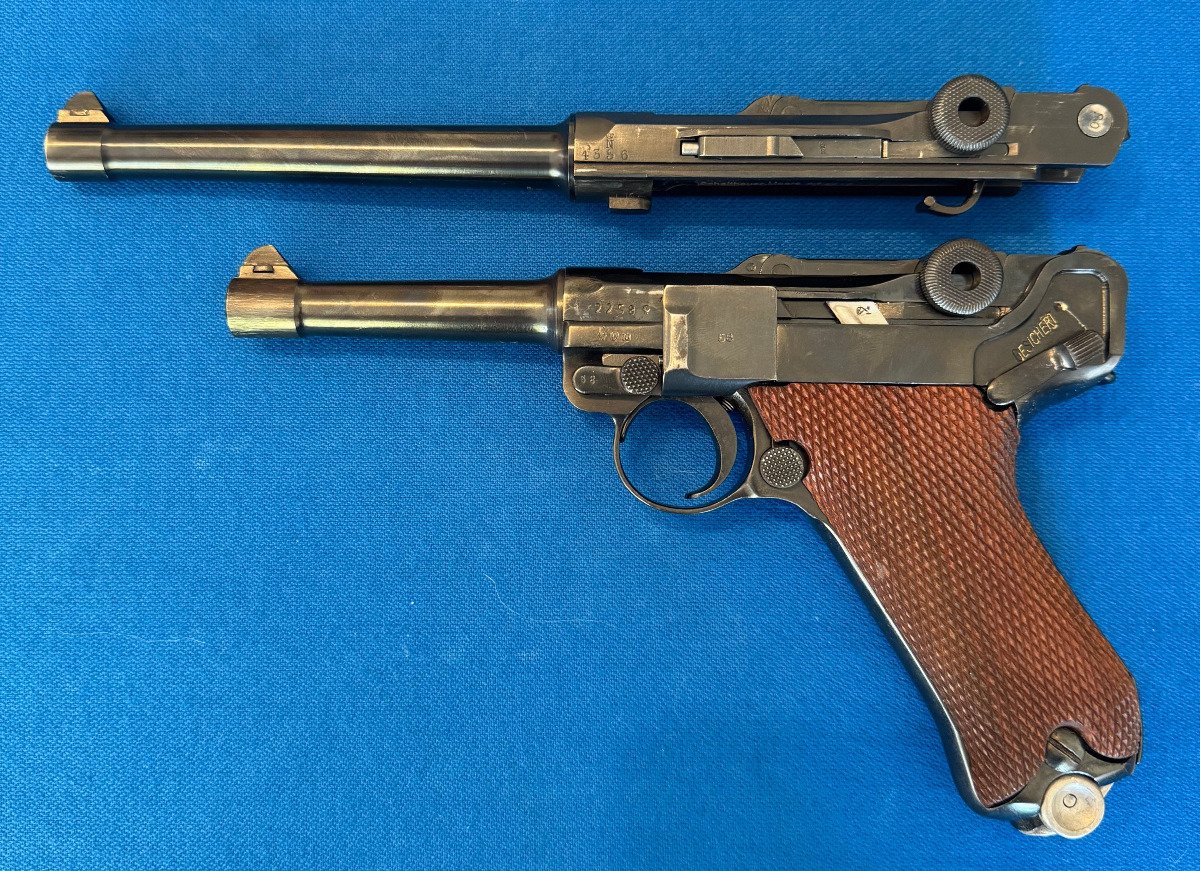 Pistole P08 DWM 1938 9x19 + Zusatzlauf – Bild 1