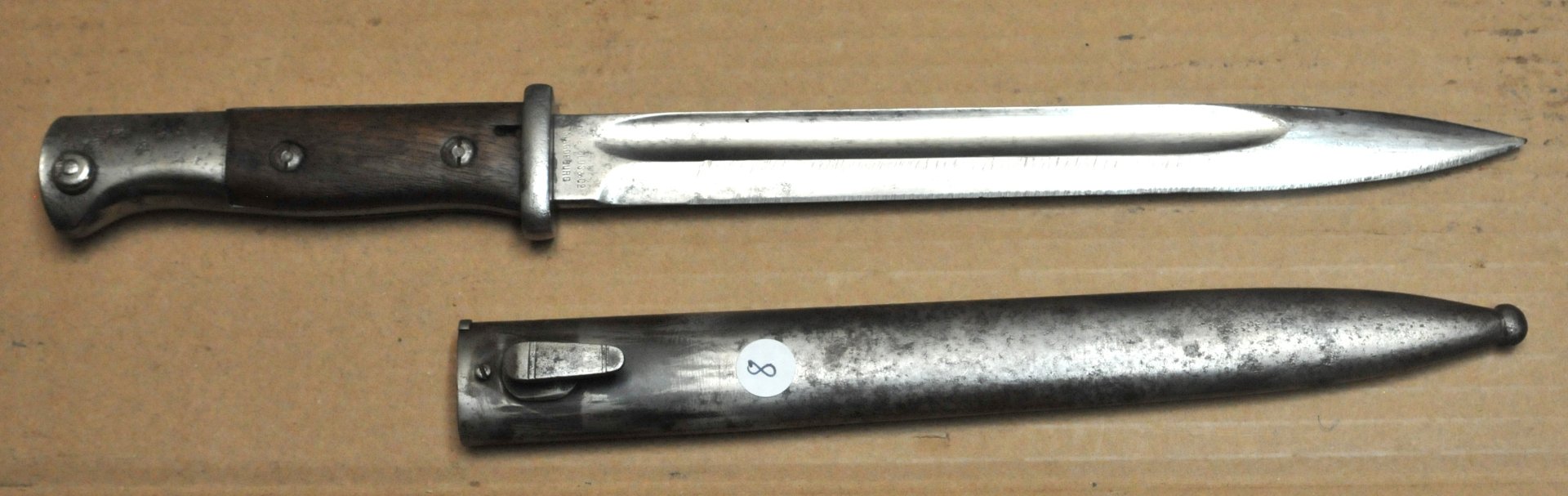 Preussisches 84/98 nA Bajonett Nr 8 - Doppelhersteller – Bild 1
