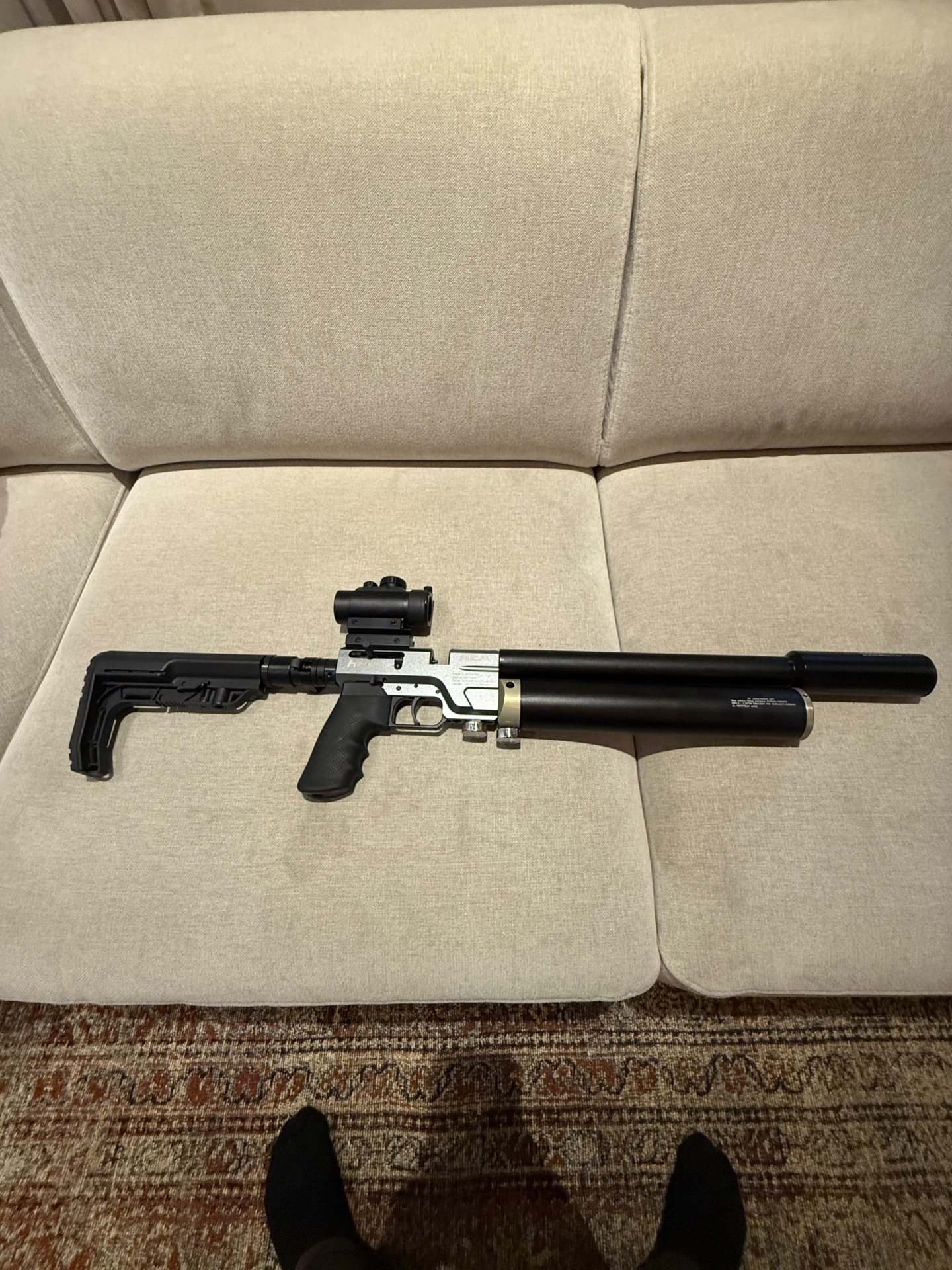 AEA / GoGun HP Max MK1 Cal. 9mm – Defekt / Undicht – Inkl. Pump-Action, Schalldämpfer und viel mehr! – Bild 6
