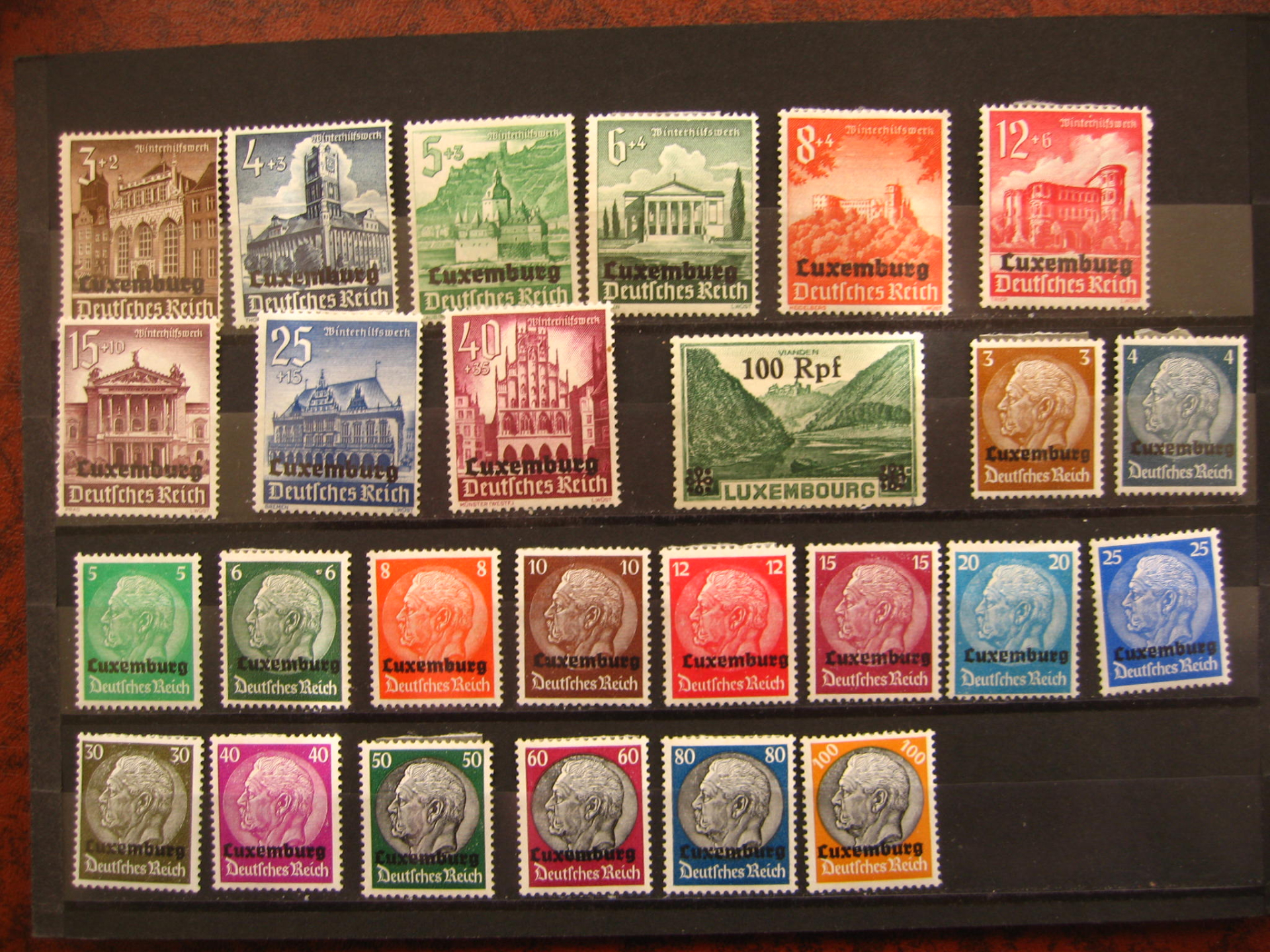 26x Deutsches Reich Luxenburg Postfrisch. – Bild 1