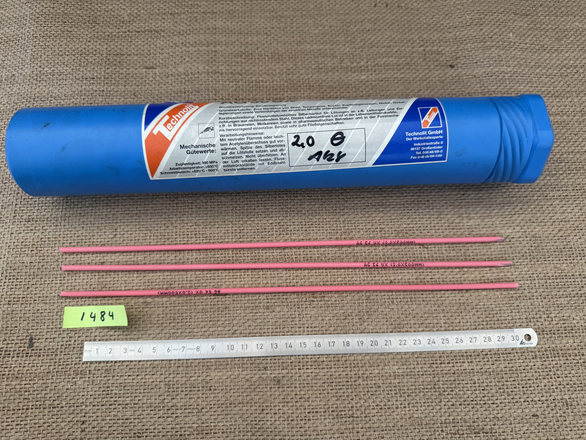 Silberlot AG 56U Technolit aus Büchsenmacher - Silberpreis Schnäppchen – Bild 1