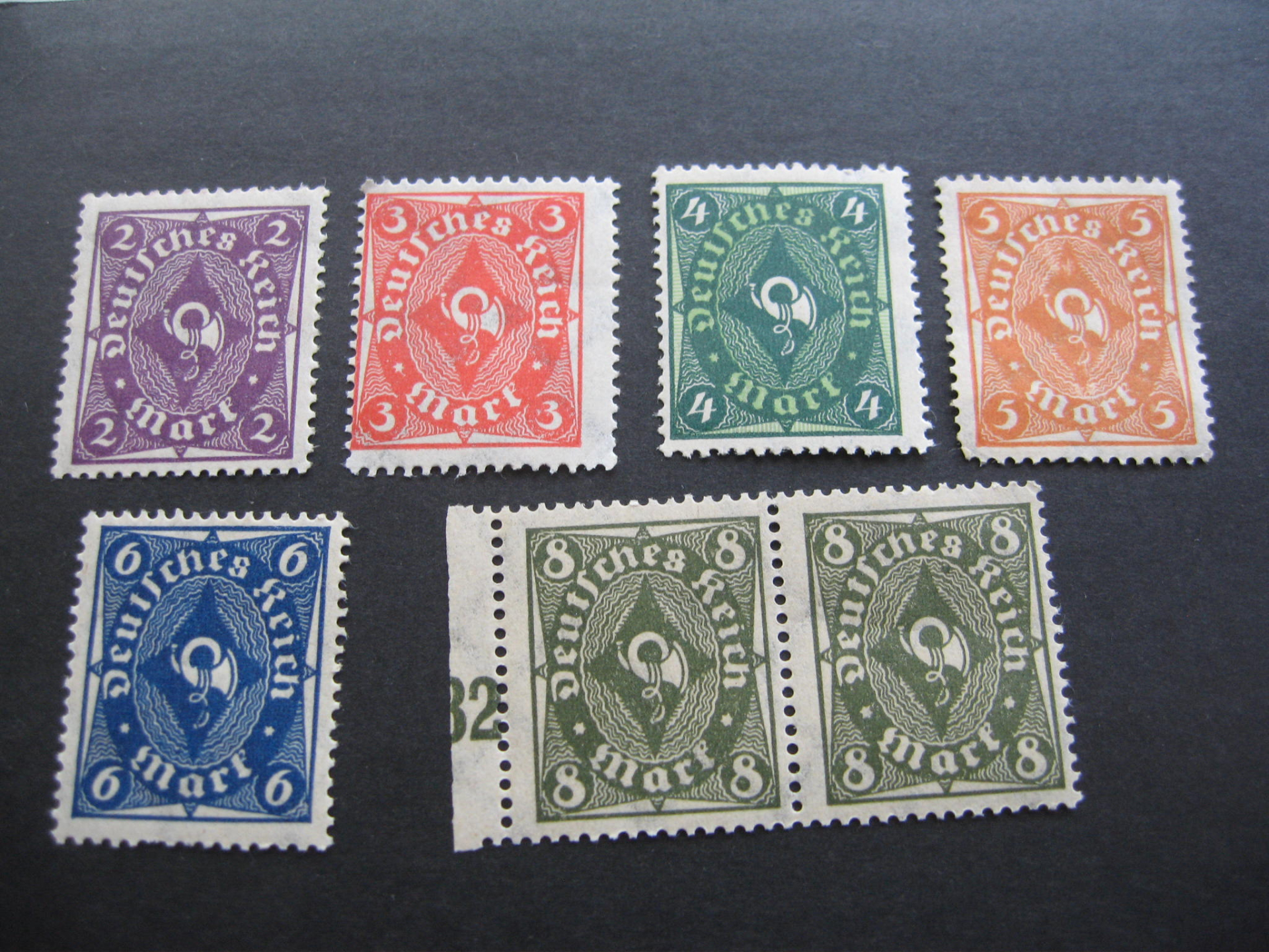 6x Deutsches Reich Postfrisch. – imaginea 1