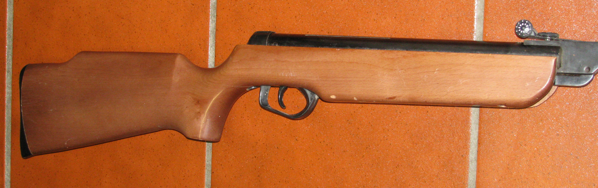 elgamo Luftgewehr, MADE IN SPAIN, mit F - Zeichen / Defekt – Bild 6
