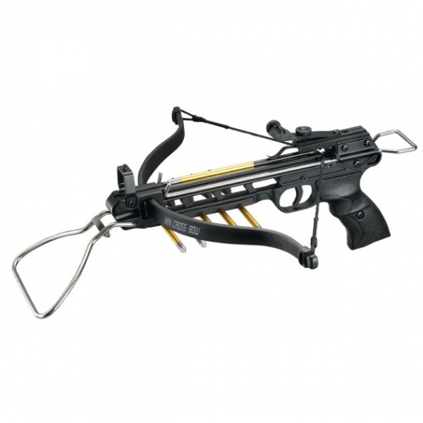 Pistolen Armbrust VIPER Alu-Body 80lbs-35kg inkl. 3 Aluminium - Pfeile Bolzen + Fußschlaufe – Bild 1