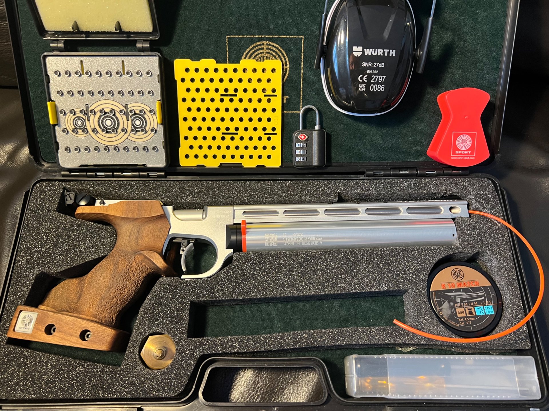 Steyr EVO 10 E Silber – Top Zustand – Griff L rechts + 2,7L Flasche – Bild 5