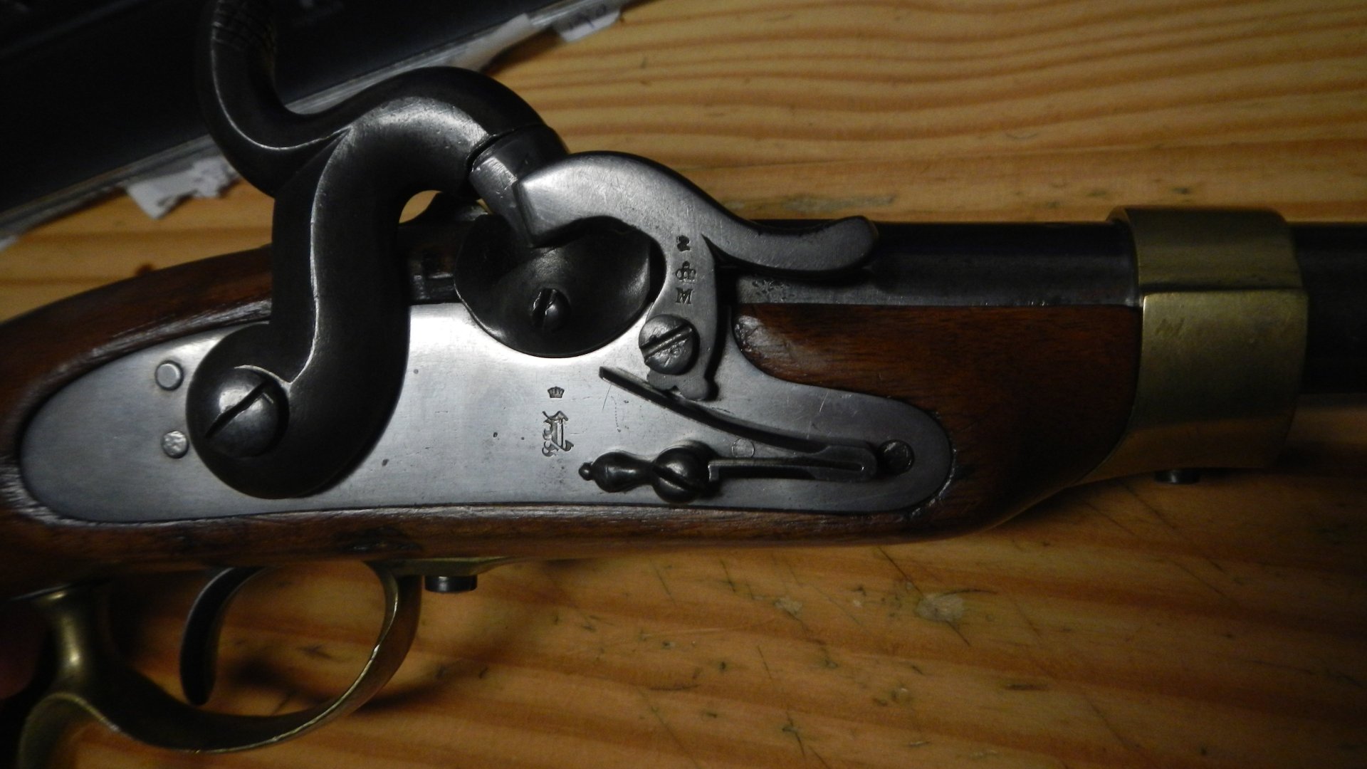 Vorderlader Perkussions Pistole Preussen Kavallerie M1850 vermutlich Danzig schöner Zustand – Bild 3