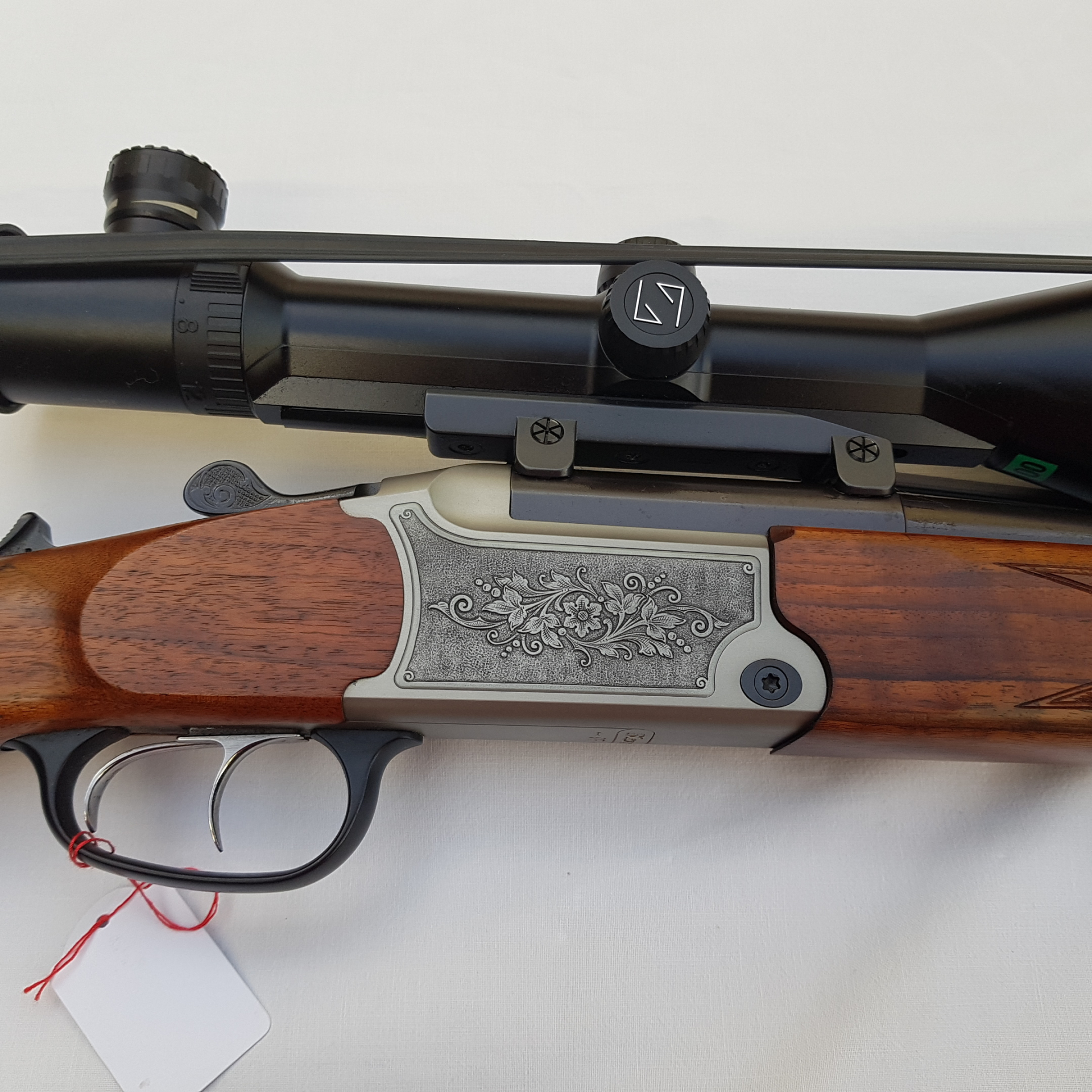 Blaser Bockbüchsflinte Kal.30RBlaser 20/76 EL Kal.5,6x50R Magn. Zeiss Zielfernrohr 3-12x56 Abs. 0 – Bild 4