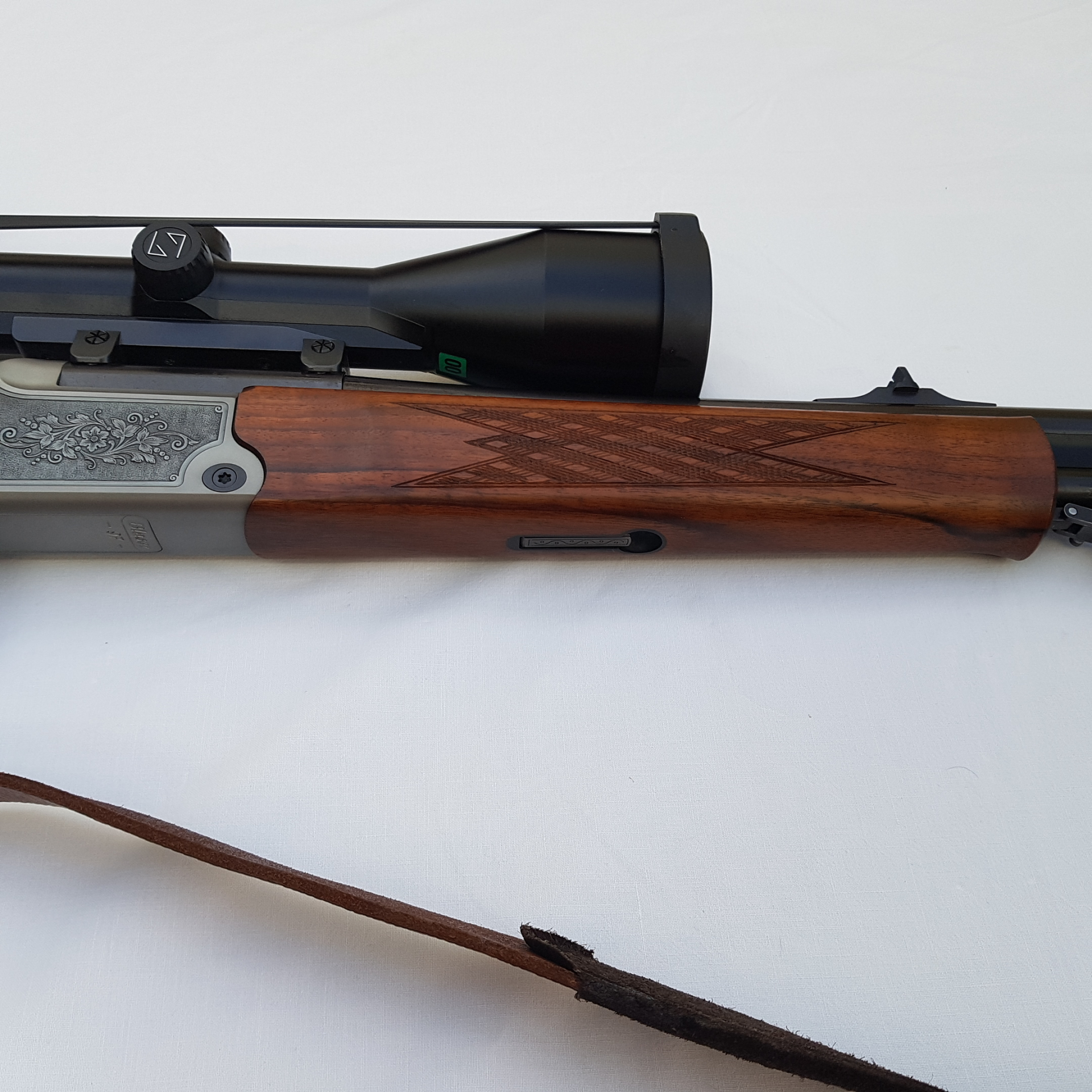 Blaser Bockbüchsflinte Kal.30RBlaser 20/76 EL Kal.5,6x50R Magn. Zeiss Zielfernrohr 3-12x56 Abs. 0 – Bild 6