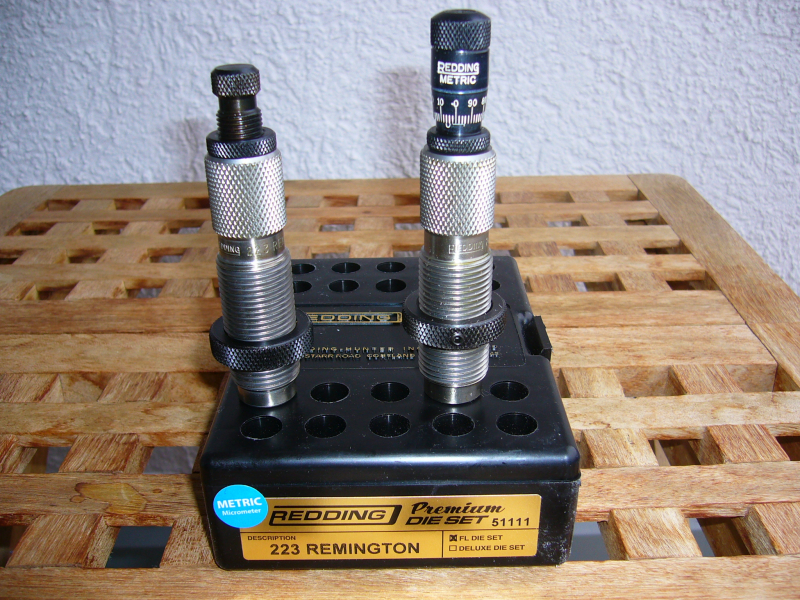Redding Premium Matrizensatz, 223 Remington, metrische Mikrometerverstellung. Spitzenklasse! – Bild 1