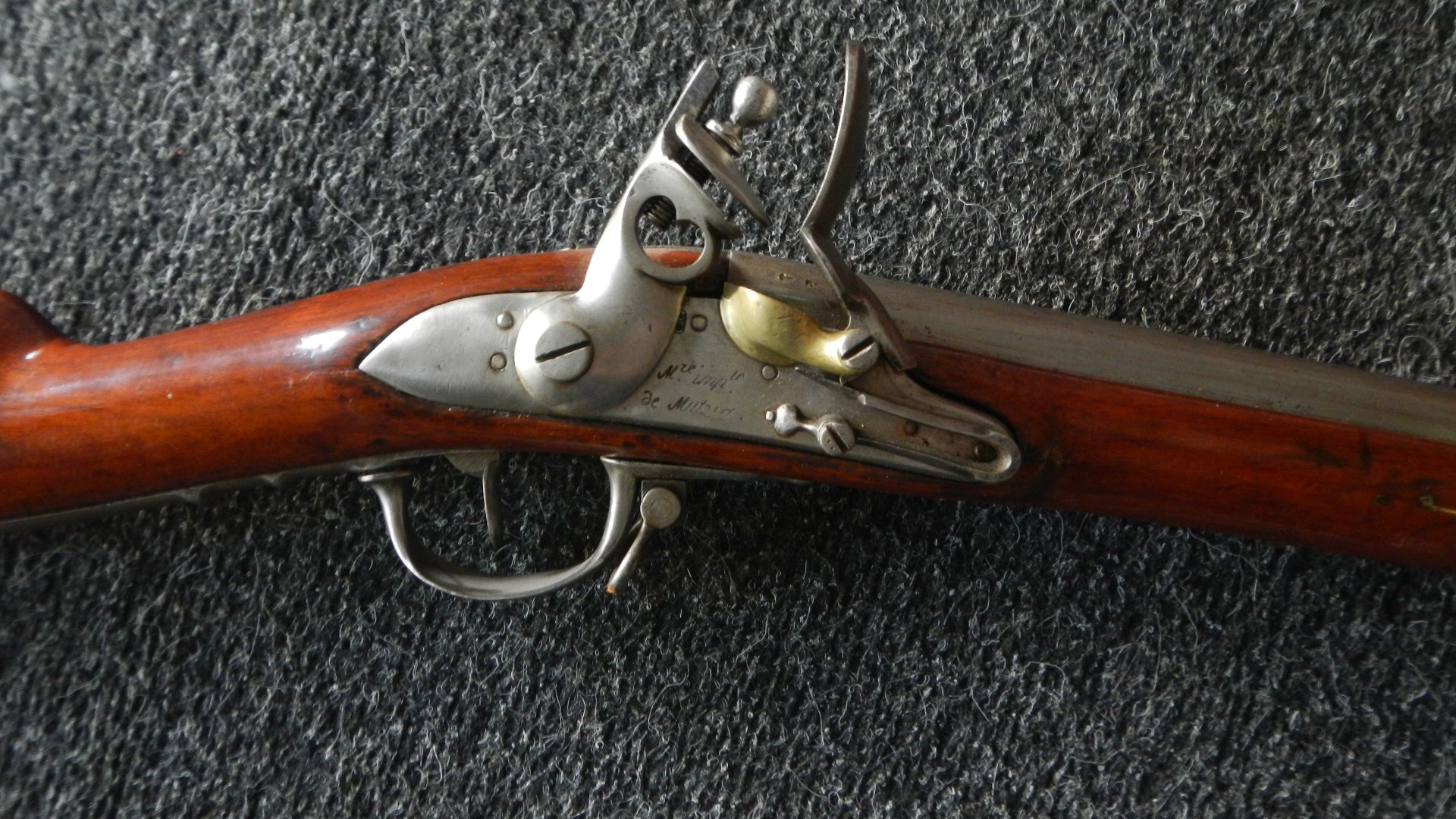 Steinschloß Gewehr Muskete Frankreich Infanterie 1777 Hersteller Mutzig Napoleonisch Toller Zustand – Bild 2