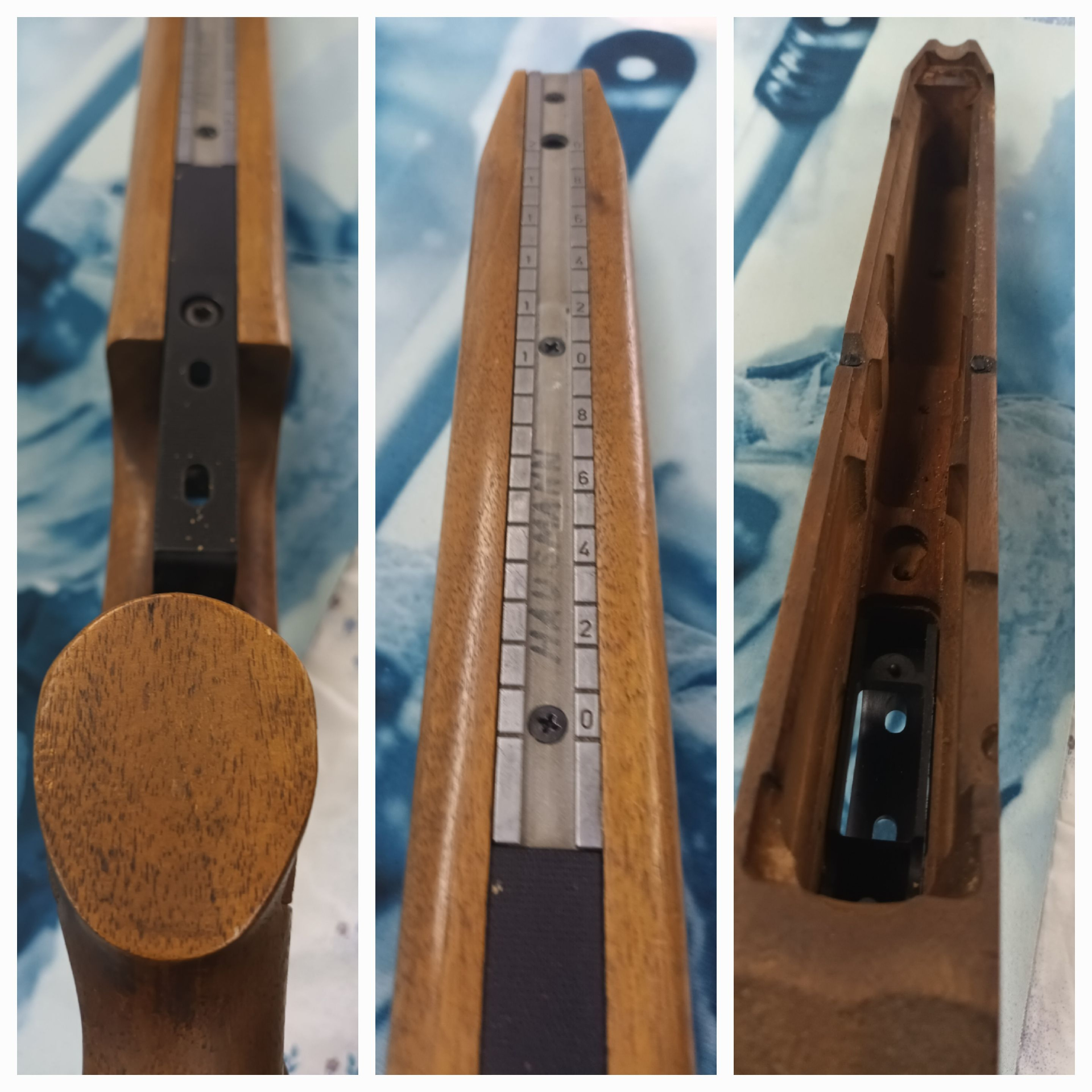 DIANA 75 MATCH Luftgewehr __ SCHAFT __ LG75 Konvolut __ Schrauben + Abzugsbügel + Schaftkappe = TOP – Bild 2
