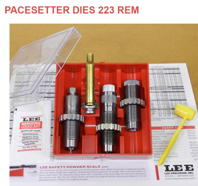 LEE 3-Die-Pacesetter Langwaffen Matrizensatz-SET Full-Length .223 Rem. 223 Remington 5,56 #90502 NEU – Bild 1